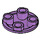 LEGO Medium Lavender Plate 2 x 2 Round with Rounded Bottom (2654 / 28558)