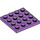 LEGO Medium lavendel Plaat 4 x 4 (3031)