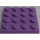 LEGO Medium lavendel Plaat 4 x 4 (3031)