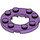 LEGO Medium Lavender Plate 4 x 4 Round with Cutout (11833 / 28620)