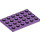 LEGO Medium Lavendel Platta 4 x 6 (3032)