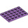 LEGO Medium lavendel Plaat 4 x 6 (3032)