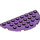 LEGO Medium Lavender Plate 4 x 8 Round Half Circle (22888)