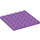 LEGO Mittlerer Lavendel Platte 6 x 6 (3958)