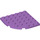 LEGO Medium Lavender Plate 6 x 6 Round Corner (6003)