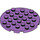 LEGO Medium lavendel Plaat 6 x 6 Ronde met Pin Gat (11213)