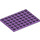 LEGO Mittlerer Lavendel Platte 6 x 8 (3036)