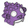 LEGO Mittlerer Lavendel Puffer Fisch Helm mit Visier (34625 / 38723)