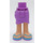 LEGO Medium Lavender Skirt with Side Wrinkles with blue sandals (11407)