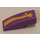 LEGO Medium Lavender Slope 1 x 3 Curved with Orange and Yellow Shooting Star (Right) Sticker (50950)