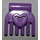 LEGO Medium Lavender Small Comb with Heart