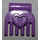 LEGO Lavanda media Piccolo Comb con Cuore