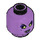 LEGO Medium Lavender Spider Queen Minifigure Head (Recessed Solid Stud) (3626 / 76833)