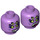 LEGO Medium Lavender Spindrax Minifigure Head (Recessed Solid Stud) (3626 / 76816)