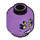 LEGO Medium Lavender Spindrax Minifigure Head (Recessed Solid Stud) (3626 / 76816)
