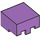 LEGO Medium lavendel Vierkant Helm (19730 / 34091)