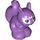 LEGO Mittlerer Lavendel Squirrel mit Weiß Swirls und Patches (31869)