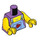 LEGO Medium Lavender Street Musician with Black Coiled Hair Minifig Torso (973 / 76382)