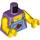 LEGO Medium Lavender Street Musician with Black Coiled Hair Minifig Torso (973 / 76382)