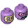 LEGO Medium Lavender Swamp Monster - Mr. Brown Minifigure Head (Recessed Solid Stud) (3626 / 22567)