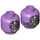 LEGO Medium Lavender Syntax Minifigure Head (Recessed Solid Stud) (3626 / 76829)