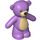 LEGO Medium Lavender Teddy Bear with Tan Chest (43312 / 98382)