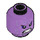 LEGO Medium Lavender Thanos Minifigure Head (Recessed Solid Stud) (3626 / 82277)