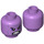LEGO Medium Lavender Thanos Minifigure Head (Recessed Solid Stud) (3626 / 82277)