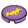 LEGO Lavanda medio Plana 2 x 2 Circular con Batgirl logo con sujeción de espiga inferior (14769 / 33360)