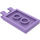 LEGO Mittlerer Lavendel Fliese 2 x 3 mit Horizontal Clips (Dick geöffnete O-Clips) (30350 / 65886)
