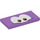 LEGO Medium Lavender Tile 2 x 4 with Urchin Face (87079 / 94294)