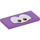 LEGO Mittlerer Lavendel Fliese 2 x 4 mit Urchin Gesicht (87079 / 94294)
