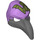 LEGO Medium Lavender Vulture Mask with Gray Beak and Sand Green Headpiece (17415)