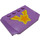 LEGO Medium Lavender Wedge 4 x 6 Curved with Orange and Yellow Shooting Star Sticker (52031)