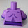 LEGO Medium Lavender Wonder Twin Zan Minifig Torso (973 / 16360)