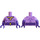 LEGO Medium Lavender Wonder Twin Zan Minifig Torso (973 / 16360)
