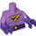 LEGO Medium Lavender Wonder Twin Zan Minifig Torso (973 / 16360)