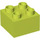 LEGO Citron moyen Duplo Brique 2 x 2 (3437 / 89461)