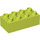 LEGO Citron moyen Duplo Brique 2 x 4 (3011 / 31459)