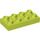 LEGO Medium Lime Duplo Plate 2 x 4 (4538 / 40666)