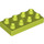 LEGO Citron moyen Duplo assiette 2 x 4 (4538 / 40666)