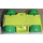 LEGO Medium Lime Racers Chassis with Bright Green Wheels