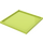 LEGO Medium Lime Tile 6 x 6 without Bottom Tubes (6881)