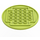 LEGO Citron moyen Tuile 8 x 8 Rond avec 2 x 2 Centre Goujons (6177)