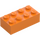 LEGO Medium Orange Brick 2 x 4 (3001 / 72841)