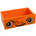 LEGO Medium Oranje Drawer met Gezicht zonder versterking (4536 / 42492)