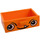 LEGO Medium Orange Drawer with Face without Reinforcement (4536 / 42492)