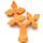 LEGO Medium Orange Duplo Flower with Rhomb (44535)