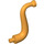 LEGO Orange moyen Elephant Trunk avec extrémité courte (28959 / 43892)