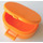 LEGO Medium Orange Oval Case with Handle (6203)